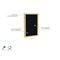 Ghent Enclosed Bulletin Board, 1 Door, Rcycl, Oak Frame, 3 ft H x 30 in W, Black PW13630TR-BK - alternate 3